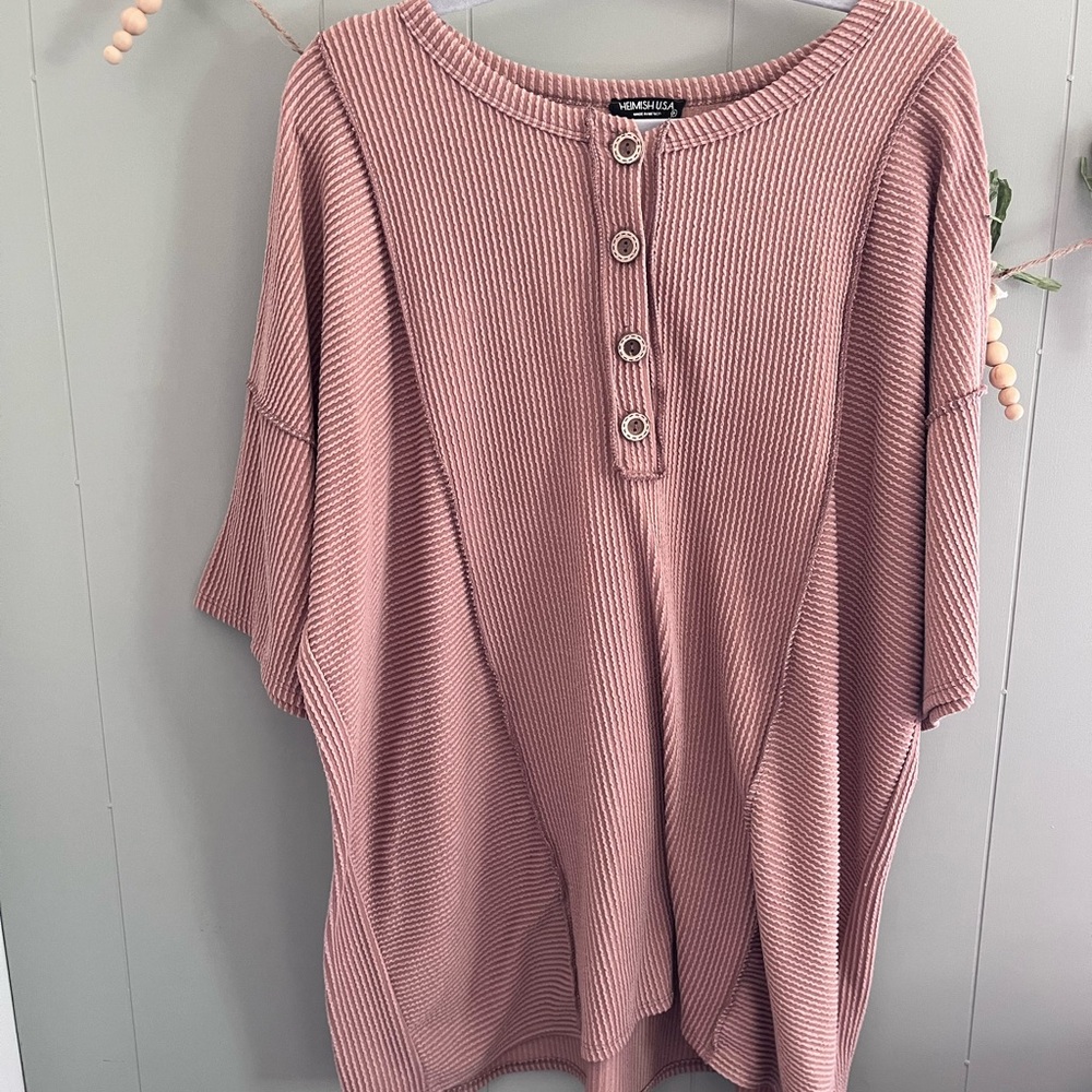 HEIMISH USA Pink Button Down Shirt
